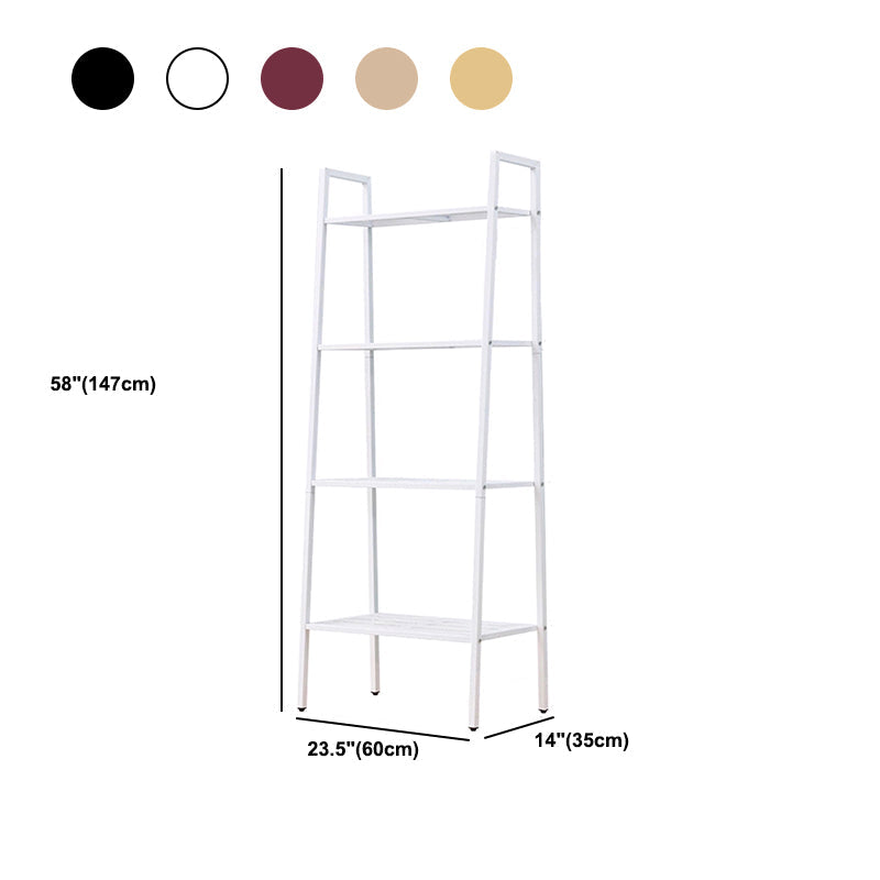 スタディルーム用のコンテンポラリーメタルブックケースオープンシェルフ本棚