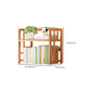 Natural Floor Bookshelf Contemporary Bamboo Shelf Bookcase for Study Room