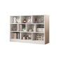 Modem Wooden Bookcase Geometric Shelf Bookshelf for Home Office