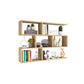 Modern Open Wall Mounted Shelf Bookcase Engineered Wood Bookshelf for Study Room Clearhalo 'Bookcases' 'furn' 'furn_bookcases' 'Furniture' 'Office Furniture' 6270699