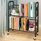 Contemporary Etagere Metal Book Shelf Vertical Shelves Included Shelf Bookcase for Home