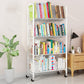 Contemporary Etagere Metal Book Shelf Vertical Shelves Included Shelf Bookcase for Home