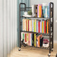 Contemporary Etagere Metal Book Shelf Vertical Shelves Included Shelf Bookcase for Home