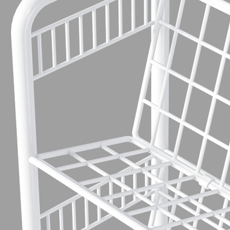 Contemporary Etagere Metal Book Shelf Vertical Shelves Included Shelf Bookcase for Home