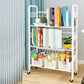 Contemporary Etagere Metal Book Shelf Vertical Shelves Included Shelf Bookcase for Home