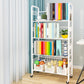 Contemporary Etagere Metal Book Shelf Vertical Shelves Included Shelf Bookcase for Home