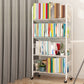 Contemporary Etagere Metal Book Shelf Vertical Shelves Included Shelf Bookcase for Home