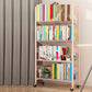 Contemporary Etagere Metal Book Shelf Vertical Shelves Included Shelf Bookcase for Home