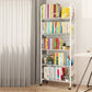 Contemporary Etagere Metal Book Shelf Vertical Shelves Included Shelf Bookcase for Home