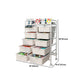 Contemporary Etagere Metal Book Shelf Vertical Shelves Included Shelf Bookcase for Home