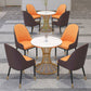 Contemporary Dining Set with Padded Chairs 1/5 Pieces Stone Top Dinette Set for Home