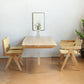 Ensemble de restauration en bois massif de finition naturelle 1/3/5 pièces Modern Dinette Set