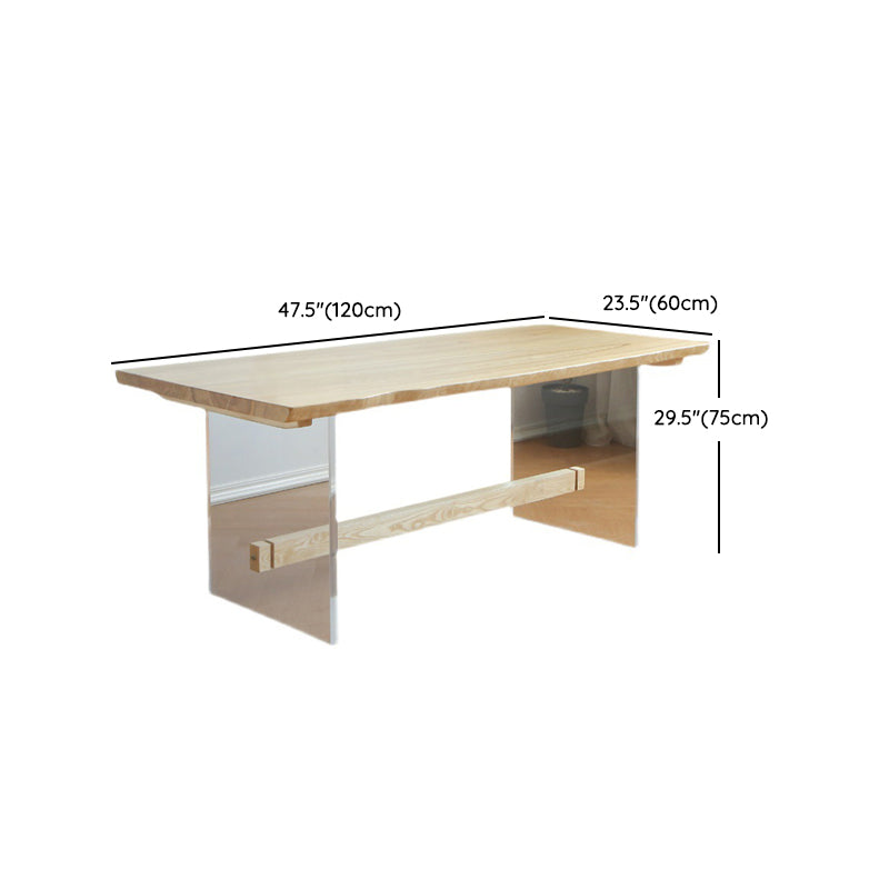 Ensemble de restauration en bois massif de finition naturelle 1/3/5 pièces Modern Dinette Set
