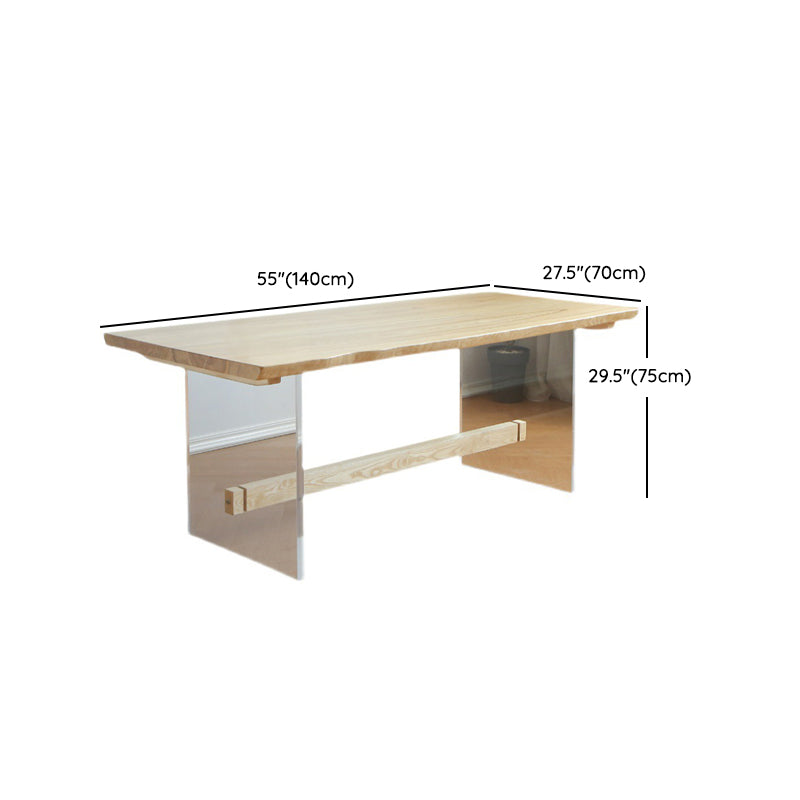 Ensemble de restauration en bois massif de finition naturelle 1/3/5 pièces Modern Dinette Set