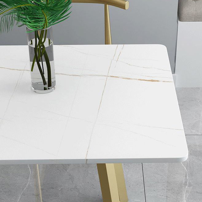 Ensemble de table à manger rectangle 1/2/5 pièces en métal ensemble pour la maison