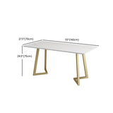 Juego de mesa de comedor rectangular 1/2/5 piezas de comedor de metal juego para el hogar