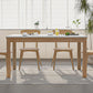 Juego de mesa de comedor con tapa de piedra y sillas de madera, juego de comedor de 1/2/5 piezas para el hogar