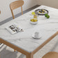 Juego de mesa de comedor con tapa de piedra y sillas de madera, juego de comedor de 1/2/5 piezas para el hogar