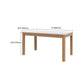 Juego de mesa de comedor con tapa de piedra y sillas de madera, juego de comedor de 1/2/5 piezas para el hogar