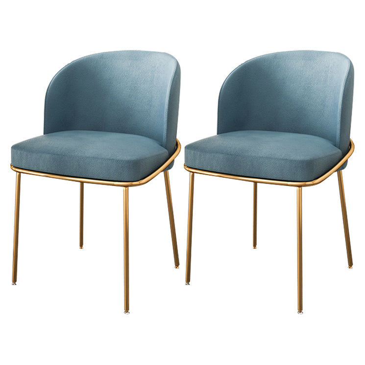 Rectangular Dining Table Set 1/2/5/7 Pieces Metal Dinette Set for Kitchen 2 Blue Chairs Clearhalo 'Dining Room Sets' 'Dining Tables & Seating' 'dining_room_set' 'furn' 'furn_dining_room_set' 'Furniture' 'Kitchen & Dining Furniture' 6270987