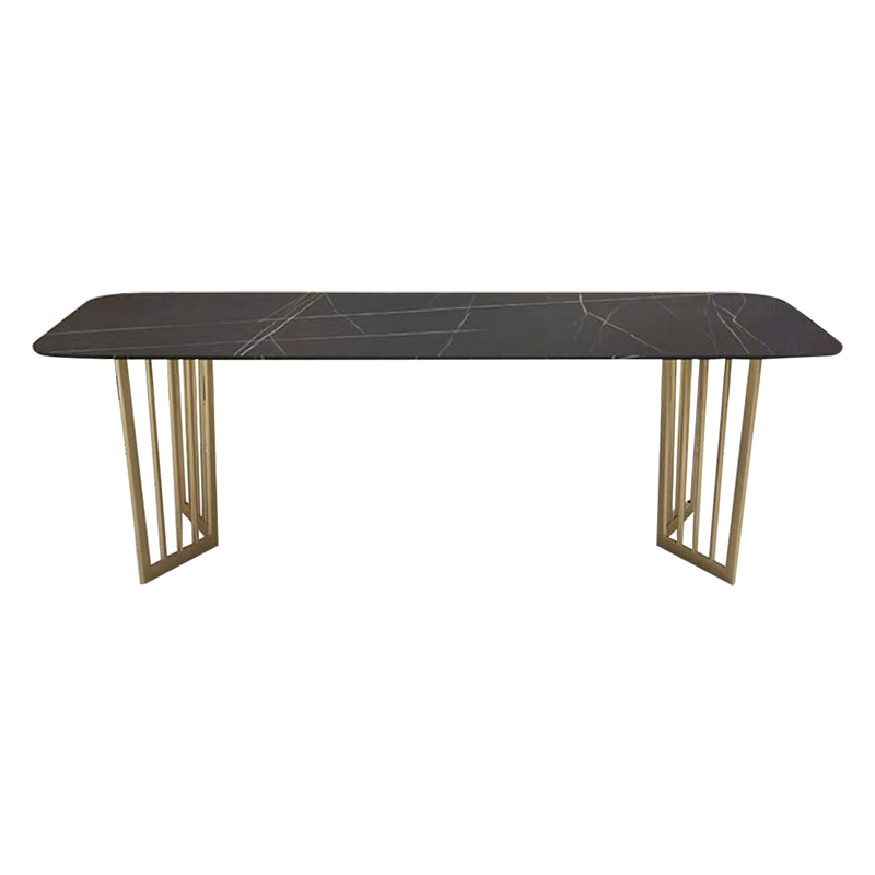 Rectangular Dining Table Set 1/2/5/7 Pieces Metal Dinette Set for Kitchen Clearhalo 'Dining Room Sets' 'Dining Tables & Seating' 'dining_room_set' 'furn' 'furn_dining_room_set' 'Furniture' 'Kitchen & Dining Furniture' 6270989