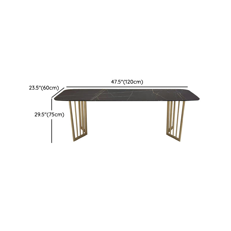 Rectangular Dining Table Set 1/2/5/7 Pieces Metal Dinette Set for Kitchen Clearhalo 'Dining Room Sets' 'Dining Tables & Seating' 'dining_room_set' 'furn' 'furn_dining_room_set' 'Furniture' 'Kitchen & Dining Furniture' 6270994
