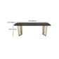 Rectangular Dining Table Set 1/2/5/7 Pieces Metal Dinette Set for Kitchen Clearhalo 'Dining Room Sets' 'Dining Tables & Seating' 'dining_room_set' 'furn' 'furn_dining_room_set' 'Furniture' 'Kitchen & Dining Furniture' 6270995