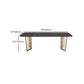 Rectangular Dining Table Set 1/2/5/7 Pieces Metal Dinette Set for Kitchen Clearhalo 'Dining Room Sets' 'Dining Tables & Seating' 'dining_room_set' 'furn' 'furn_dining_room_set' 'Furniture' 'Kitchen & Dining Furniture' 6270997