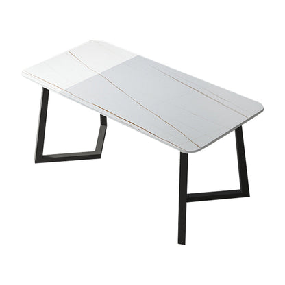 Ensemble de table à manger noire moderne 1/2/5/7 pièces en métal set pour la maison