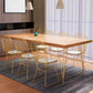 Set da pranzo in metallo per cucina 1/5/7 pezzi Dinette moderna
