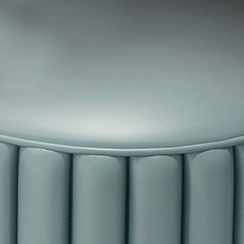 Modern Faux Leather Bench Oval Foam Bench with Legs for Home Office Clearhalo 'Benches' 'Chairs & Seating' 'furn' 'furn_benches' 'Furniture' 'Living Room Furniture' 6271112