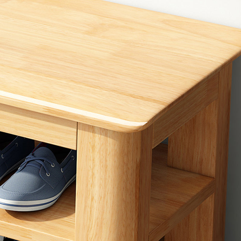 13.65-inch W Solid Wood Entryway Bench Modern Seating Bench with Storage Clearhalo 'Benches' 'Chairs & Seating' 'furn' 'furn_benches' 'Furniture' 'Living Room Furniture' 6271170