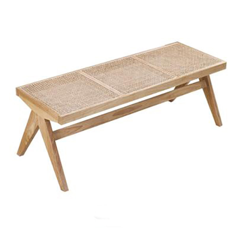 11.7-inch Width Tropical Entryway Bench Solid Wood Seating Bench Clearhalo 'Benches' 'Chairs & Seating' 'furn' 'furn_benches' 'Furniture' 'Living Room Furniture' 6271189