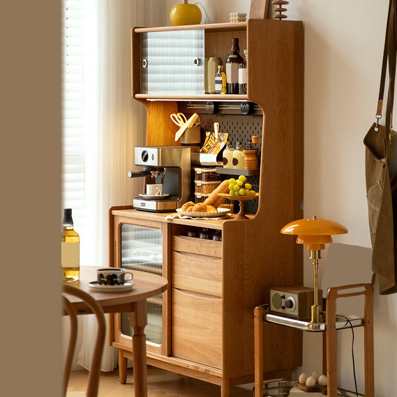 Mobile moderno armadio in vetro display a buffet mobile per sala da pranzo