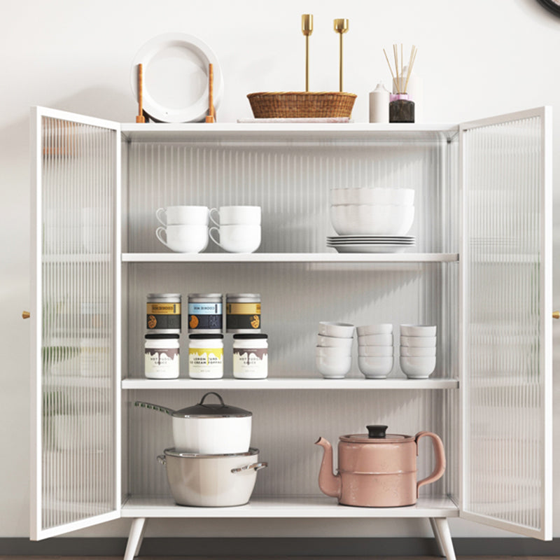 Curio Curio Curio Cabinet Metal Porte di vetro armadio con 2 porte per camera da letto