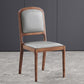 Contemporary Wood Dining Armless Chairs Open Back Dining Side Chair