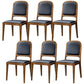 Contemporary Wood Dining Armless Chairs Open Back Dining Side Chair