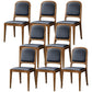 Contemporary Wood Dining Armless Chairs Open Back Dining Side Chair