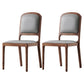 Contemporary Wood Dining Armless Chairs Open Back Dining Side Chair