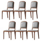 Contemporary Wood Dining Armless Chairs Open Back Dining Side Chair