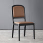 Contemporary Wood Dining Armless Chairs Open Back Dining Side Chair