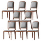 Contemporary Wood Dining Armless Chairs Open Back Dining Side Chair
