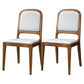 Contemporary Wood Dining Armless Chairs Open Back Dining Side Chair