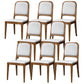 Contemporary Wood Dining Armless Chairs Open Back Dining Side Chair