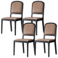 Contemporary Wood Dining Armless Chairs Open Back Dining Side Chair