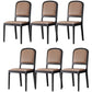 Contemporary Wood Dining Armless Chairs Open Back Dining Side Chair