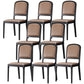 Contemporary Wood Dining Armless Chairs Open Back Dining Side Chair