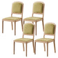Contemporary Wood Dining Armless Chairs Open Back Dining Side Chair