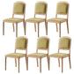 Contemporary Wood Dining Armless Chairs Open Back Dining Side Chair