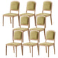 Contemporary Wood Dining Armless Chairs Open Back Dining Side Chair